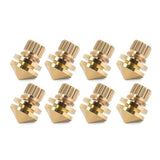 8Pcs Speaker Stand Copper Speaker Suspension Spikes Isolation Stands Foot Base Pad Shock Absorption for HiFi Speaker Loudspeaker