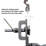 KKmoon 35mm Hinge Hole Drilling Jig Set Hinge Hole Locator Guide Kit Hinge Hole Opener Woodwooking Tools for Kitchen Cabinet