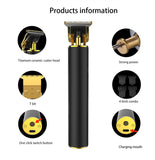 Electric Hair LCD Clipper for Man Waterproof Cordless Professional Razor Trimmer T-Blade Haircut Sculpture Cutter Barber 0mm Sha