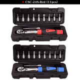 1/4"2-24Nm Torque Wrench Professional  Bicycle Bike Torque Wrench Allen Key Tool Socket Spanner Set Kit Cycling Hand Tool Set