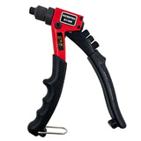 Hand Rivet Gun Heavy Duty Single Hand Manual Riveter with 4 Interchangeable Heads 3/32 Inch 1/8 Inch 5/32 Inch 3/16 Inch