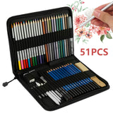 72Pcs/set Drawing Pencils Set Sketch Colored Pencils Painting Set Watercolor Metallic Complete Artist Kit Painting Art Supplies