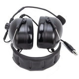 U94 PTT Headphones 3.5Mm Plug Silicone Earmuffs Outdoor Hunting Sports Noise Cancelling Intercom Aviation Headphones