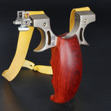 New Hunting Slingshot With Fiber Targeting Gigh-Quality Rubber Slingshot Darts Outdoor Stainless Steel Outdoor Paintball