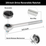40Pcs Ratcheting Socket Wrench Set Car Repair Tool Wrench Ratchet Pawl Socket Spanner Metalworking Hex Socket Tool Kit