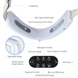 Chin V-Line Tape Face Lift Belt Blue Red LED Photon Therapy Galvanic Massage RF Facial Lifting Device EMS Slimming Skincare