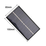 150*85mm 5.5V 1.76W Solar Cells Phone Charger Home Silicon Solar Polycrystalline Improvement Panel J0R6