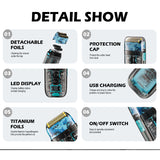 VGR wet dry electric shaver for men rotary beard electric razor shaving machine grooming kit rechargeable LED display