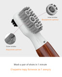 USB Rechargeable Sonic Vibration Shoe Brush Portable White Shoe Sports Shoes Electric Washer Shoe Polishing Tool