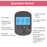 3 in 1 Hot Cold Photon Rejuvenation Facial Beauty Device Red Blue Light Skin Lifting Firming Massage Cool Warm Hammer V-face New