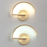 Semicircle Wall Lamp Led Nordic Modern Copper Lighting Fixture for Living Room Mirror Lights Wall Sconce Bedroom Bathroom Decor