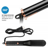PTC Heating Hair Straightener Brush Comb Men Beard Smooth Shape Anti Static Fluffy Straight Beard Comb Electric Hair Brush
