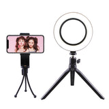 1 Set Mobile Phone Selfie Lamp Round LED Fill Light Flash Lamp Universal Mobile Phone LED Ring Lamp for Men (16cm Light +