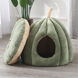 Winter Warm Cats Bed Nest Washable Dog Mat Soft Cute Cat Bed House Indoor Dog Beds for Small Dogs Removeable Pet Pumpkin House