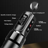 New MAX Tattoo Pen Machine Gun With Wireless Battery Power For Body Art Supply