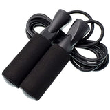 Bearing Skip Rope Adjustable MMA Boxing Skipping Sport Jump Ropes Workout Fitness Equipment with Thickened Anti-slip Foam Black