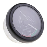 Boat Marine Waterproof Rudder Angle Indicator  LED Backlight 0-190ohm 52mm 2 Inch Black