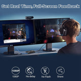 Audio Video Capture Card, 4K USB 3.0 Capture Adapter Video Converter for Gaming Streaming Live Broadcast Video Recording