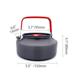 Camping Cookware Picnic Cooking Set 1 Set Outdoor Pots Pans Non-stick Tableware With Foldable Spoon Fork Knife Kettle Cup