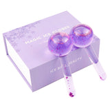 High Quality 2pcs/Lot Large Beauty Ice Hockey Energy Beauty Crystal Ball Facial Cooling Ice Globes Water Wave For Face and Eye