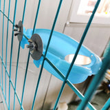 1pc Blue Plastic Pet Bird Bath Cage Parrot Bathtub With Mirror Bird Cage Pet Toys Birds Accessories