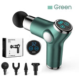 Mini LCD Massage Gun 32 Speed Touch Screen Deep Tissue Percussion Muscle Mini Massager Fascial Gun For Pain Relief Body Massage