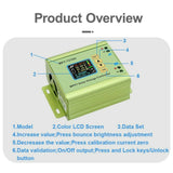 20-600W MPT-7210A LCD MPPT Solar Regulator Charge Controller 24V/36V/48V/60V/72V Boost Aluminum Alloy Green 0-10A Adjustable