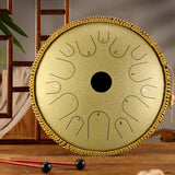 steel Tongue Drum 14 inch 14 tone  Drum Handheld Tank Drum Percussion Instrument Yoga Meditation Beginner Handpan