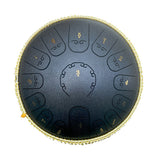 14 inch 15-Tone Carbon Steel Tongue Drum Mini Hand Pan Drums with Drumsticks Percussion Musical Instruments