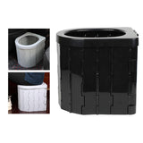 Outdoor Portable Toilet Folding Travel Commode Toilet Seat ABS Plastic Car Multiple Function Toilet Home Storage Stool