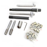 Spark Plug Repair Kit Metal Spark Plug Tap Thread Repair Tools Rethreading Set with Portable Case for Auto Repair