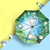 Ghibli Totoro Umbrella Sun Rain Umbrella Anime My Neighbor Totoro Cute Daily Folding Umbrella
