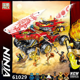 In Stock 61029 858pcs Ninja Land Bounty Truck Model Building Blocks Compatible 70677 Ninjagoes Kids Toy Bricks