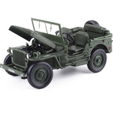 1:18 Model Old World War II Willys Vehicles Alloy Car Model For Kids Toys Gifts