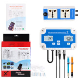 3 in1 WiFi Digital PH ORP Temp Meter Water Quality Tester Online Remote Multifunction Smart Monitor Tuya APP Control EU Plug