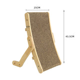 Wooden Cat Scratcher Corrugated Paper Cat Scratcher Sofa Bed 3 In 1 Pet Toys For Cats Training Grinding Claw Cat Scratch Board