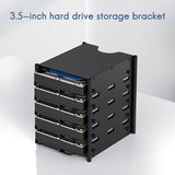 3.5-Inch Hard Drive Storage Bracket 5-Layer Hard Drive Storage Heat Dissipation Bracket for Mining Machine Hard Drives