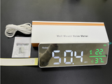 Digital Sound Level Meter with Large LCD Display 30-130dB Noise Meter Decibel Wall Mounted Hanging Noise Monitoring Tester