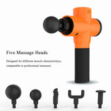Professional Smart Vibrating Therapy Massage Guns 6 Gears Muscle Pain Relief Machine Neck Massager Relax Body W/ 5 Massage Heads