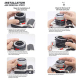 Extension Tube,Macro AF Auto Extension Tube Set (10mm+16mm) for EOS-M Focus Macro Extension Tube