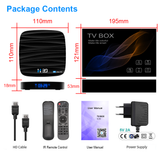 Android TV Box OS 10.0 4GB 32GB 64GB 4K H.265 Media Player 3D Video 2.4G 5GHz Dual Wifi Bluetooth HD Smart TVBox Set Top Box