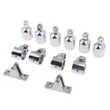 13pcs Stainless Steel 3-Bow 1'' Bimini  Fittings Marine Hardware