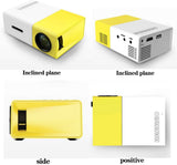 Yg300 Mini Home Projector Support 3D High Definiton 1080P Handheld Mini Portable Usb Projector International Edition