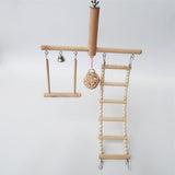 Bird Cage Stand Play Gym Conure Perch Playground Climbing Ladder Swing Rattan Ball Chew Toys for Parrot Lovebirds Budgies C42