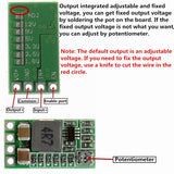 Ultra-Small Mini DC-DC Step Down Power Supply Module 3A Buck Converter Adjustable 1.8V 2.5V 3.3V 5V 9V 12V for Arduino diy kit