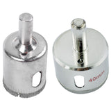 Diamond Coated Tip 40Mm Glass Hole Saw Cutter Bit With 25Mm Glass Ceramic Tile Hole Saw Drill Bit Cutter