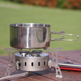 8600W 3-Core Foldable Camping Stove Furnace 3 Burners Camping Gas Stove For Outdoor Fishing Hiking Traveling
