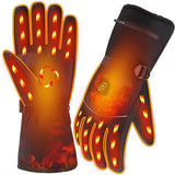 Heated Gloves For Men Electric Rechargeable Battery Heating Gloves For Winter Motorcycle Cycling Riding Hunting SKi Snow Mittens