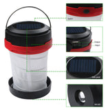 LED Camping Light USB Solar Lantern Outdoor Lampe Camping LED Rechargeable Phone Portable Light Fold USB Light With Power Bank
