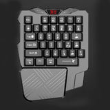Portable Single Hand Mechanical Gaming Keyboard 35 Keys Mini Keypad for Game